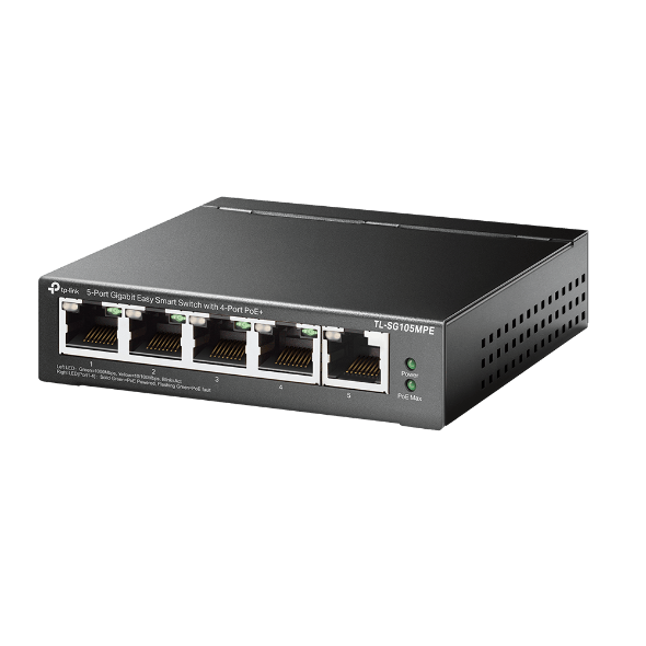 TP-LINK - Switch 5 Port Gigabit Easy smart switch 4 PoE Ports 120W