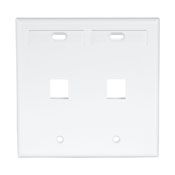 Leviton - Faceplate 2 PORT 2 Gang White W/ID