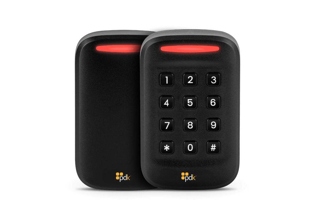 PDK - Red Single-Gang Keypad Reader High Security + Prox + Mobile