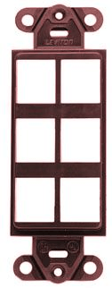 Leviton - INSERT 6 PORT DECORA BROWN