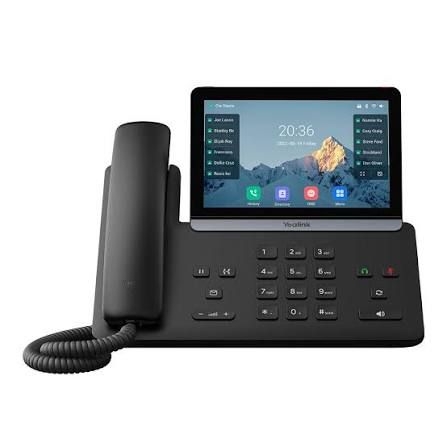 YEALINK - Linux 6.1 version TEE hardware encryption solution Dual system function Unified firmware for T7X series (T73U, T73W, T74U, T74W, T77W), T85W, and T87W Up to 16 SIP accounts PoE support Support USB headset and EHS Built-in Bluetooth, WiFi Supports color-screen expansion modules One adjustable angle for desktop placement Wall mountable Handset with hall switch Power Supply sold separately