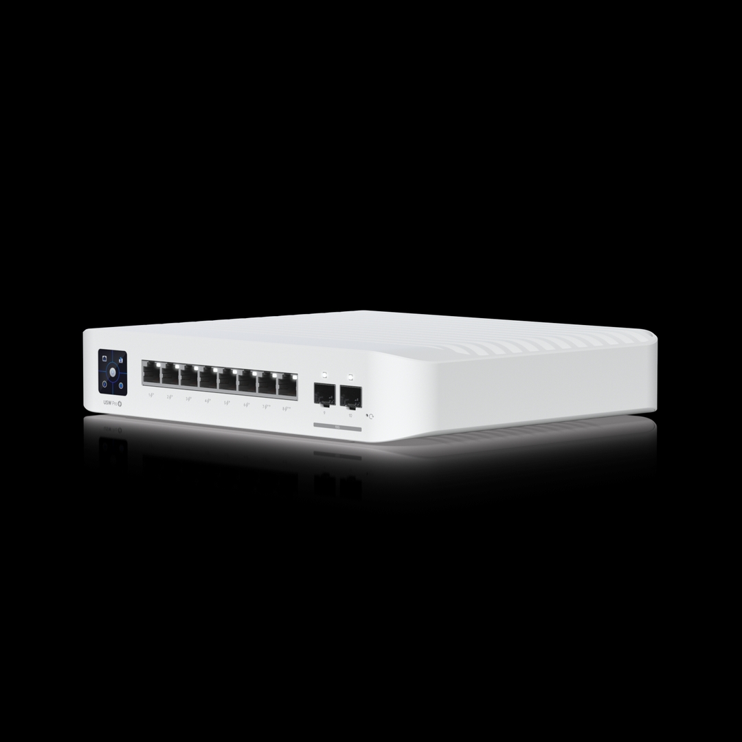 Ubiquiti - Professional 8 PoE Switch 6 GbE PoE+ Ports,2 GbE PoE++ Ports,2 10G SFP Ports 120 Watt