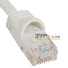 Patch Cord CAT 5e W/Molded Boot 3' White