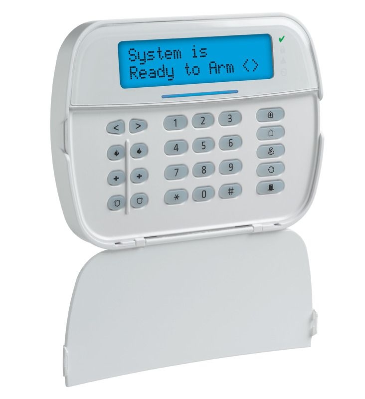 DSC - PowerSeries NEO Full Message LCD Hardwired Keypad with English function keys. Compatible with HS2016, HS2032, HS2064 and HS2128 control panels.
