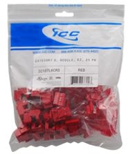 ICC - INSERT CAT 6 RED 25 Pack