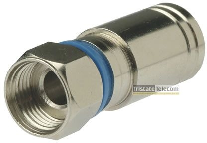 TRISTATE - Connector F Compression RG6-Quad 50 PK