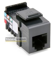 Leviton - Insert 6P6C USOC Grey