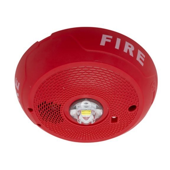 SYSTEMSENSOR - Horn/Strobe Ceiling Mount Red L-Series - New slim Design