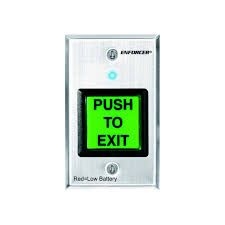 Seco Larm - Push-to-Exit RF WIRELESS Button PLATE