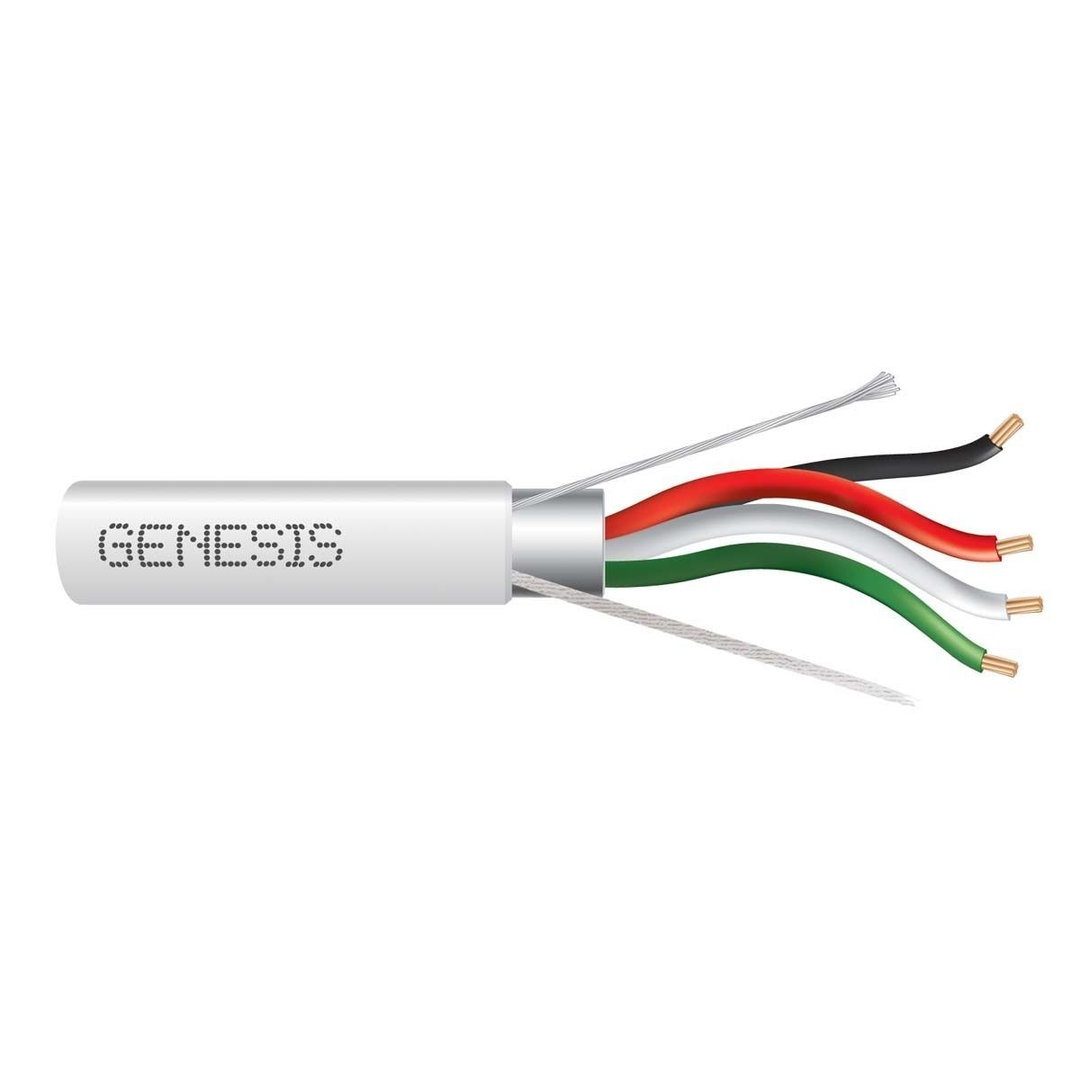 GENESIS CABLE - Cable 18/2 STR OAS CMP 500' PB White