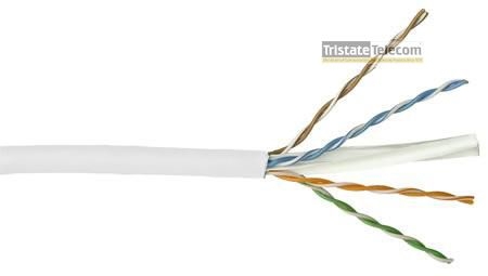 SCP - Cable Cat 6 4 PR 1000' PVC Pull Box WH