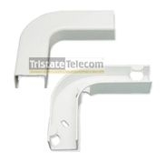 ICC - FLAT ELBOW, RACEWAY, 3/4" WHITE (10 PK)