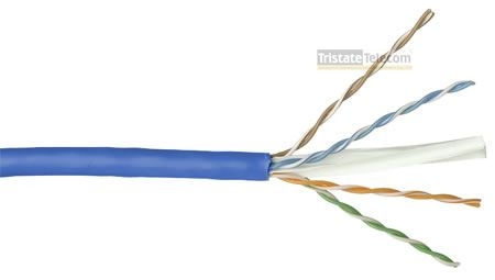 SCP - Cable Cat 6 4 PR 1000' PVC Pull Box Blue