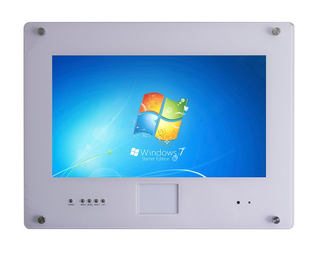 LIONBEAM - Monitor 15.6 " LED White With Touch-Pad USB 1920X1080 HDMI,VGA,BNC Flush With Remote Control "New Improved Buttons"