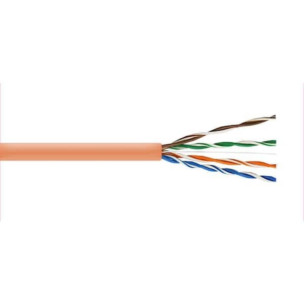 WAVENET - Cable Cat 5e 4 PR 1000' PVC ORANGE