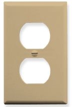 FACEPLATE, CLASSIC, DUPLEX, 1G IVORY