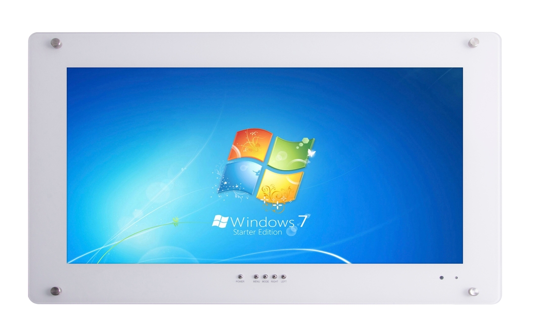 LIONBEAM - Monitor 21" LED White HDMI,VGA,BNC Flush With Remote Control "New Buttons"