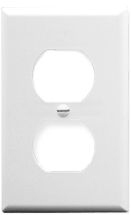 ICC - FACEPLATE, CLASSIC, DUPLEX, 1G WHITE