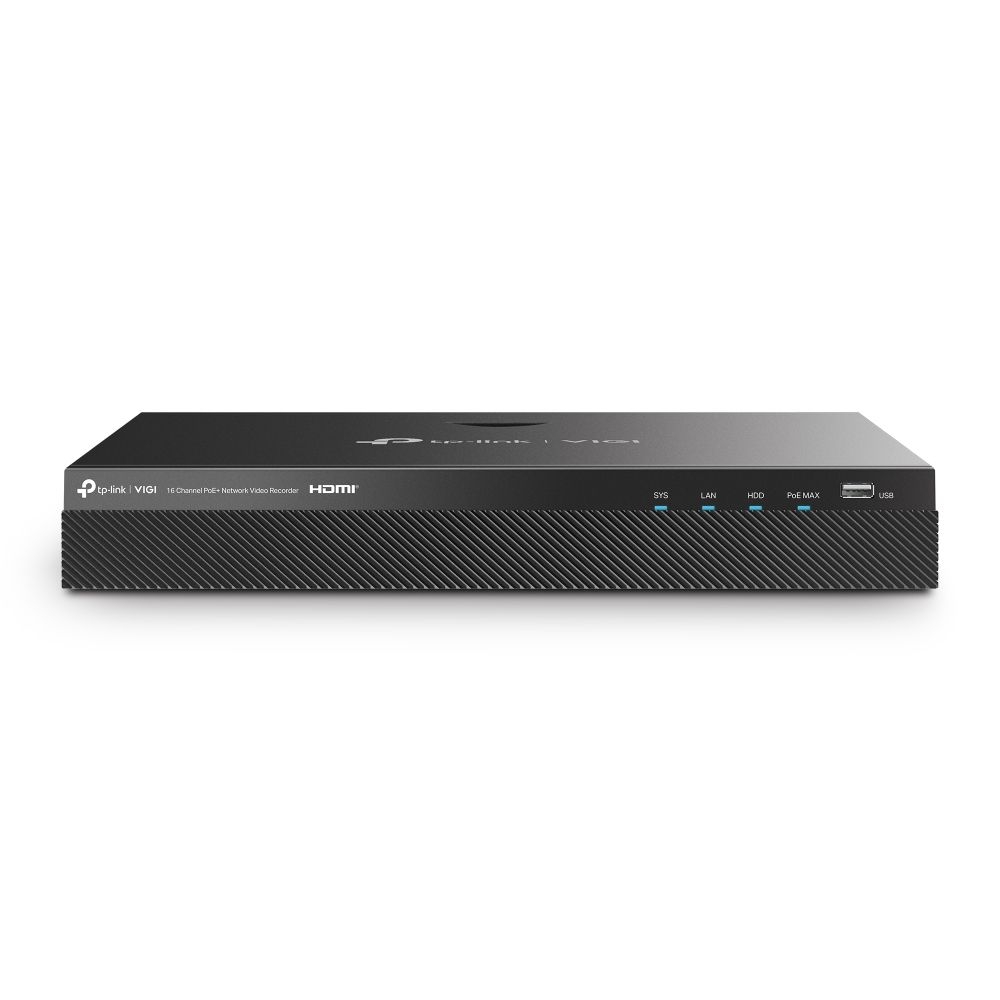 TP-LINK - VIGI 16 Channel PoE+ Network Video Recorder 2 SATA