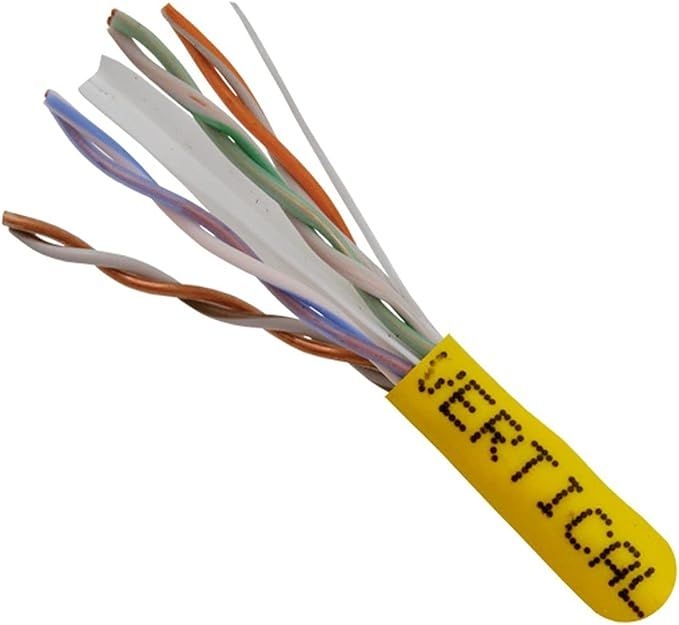 Vertical Cable - Cable Cat 6 4 PR 1000' PVC Yellow PB 550 MHz