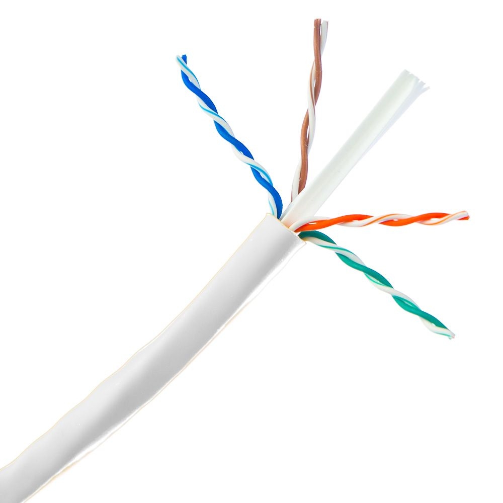 WAVENET - Cable Cat 6e 4 PR 1000' PVC White