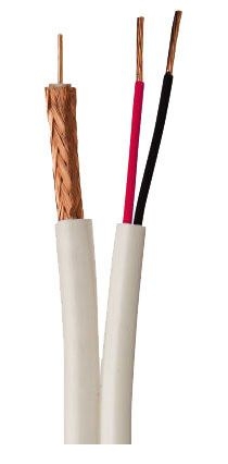 TRISTATE - Cable RG59 W/18/2 PVC 1000' Reel White