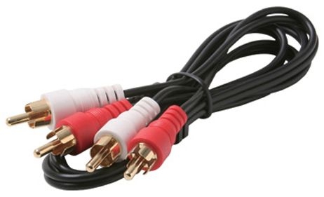 CALRAD - 2-RCA Stereo Audio Patch Cord 3FT