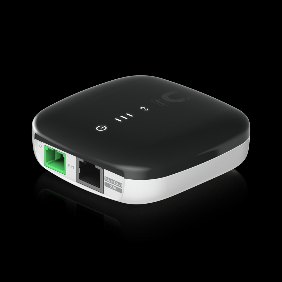 Ubiquiti - GPON optical network unit 2.5 GbE uplink port 2.5 Gbps downlink speeds at distances up to 20 km.
