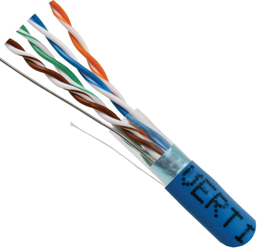 Vertical Cable - Cable Cat 5e 4 PR 1000' OAS PVC Blue