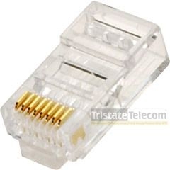 STEREN - Modular Plug 8P8C Round Soli Cat 6 25 PK