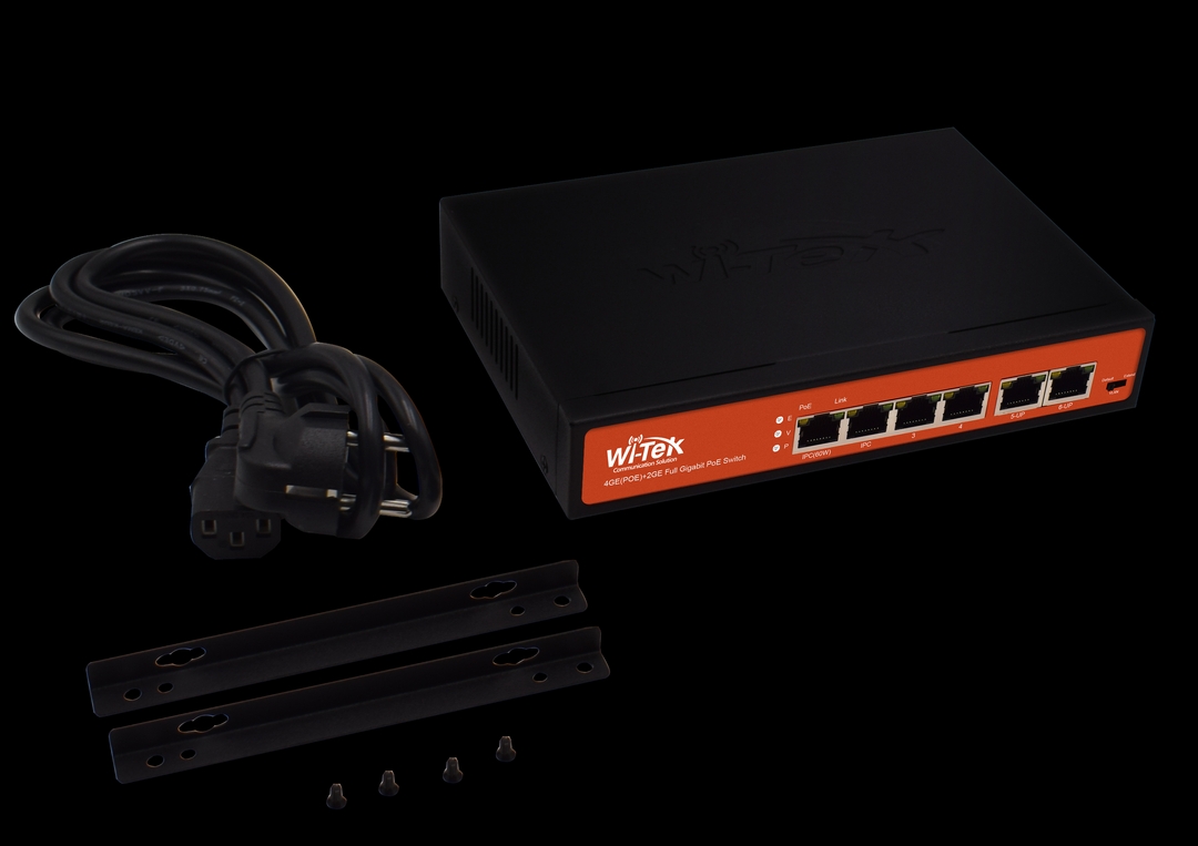 Wi-Tek - Switch 4 Ports PoE Gigabit