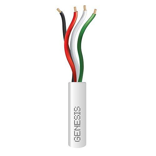 GENESIS CABLE - Cable 22/4 STR Riser 1000' PB White