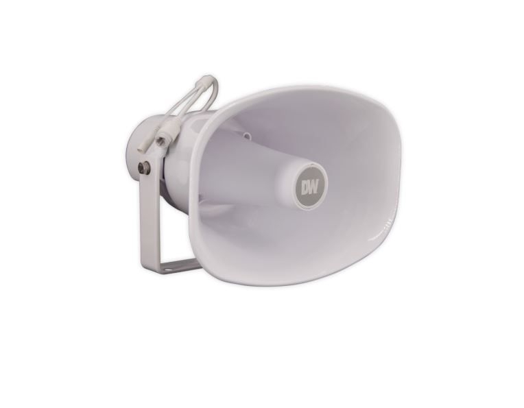 Digital Watchdog - IP Horn Speaker, 30W, 120dB,350Hz, Built in 30W Amplifier, Built in Microphone, Alarm Input,