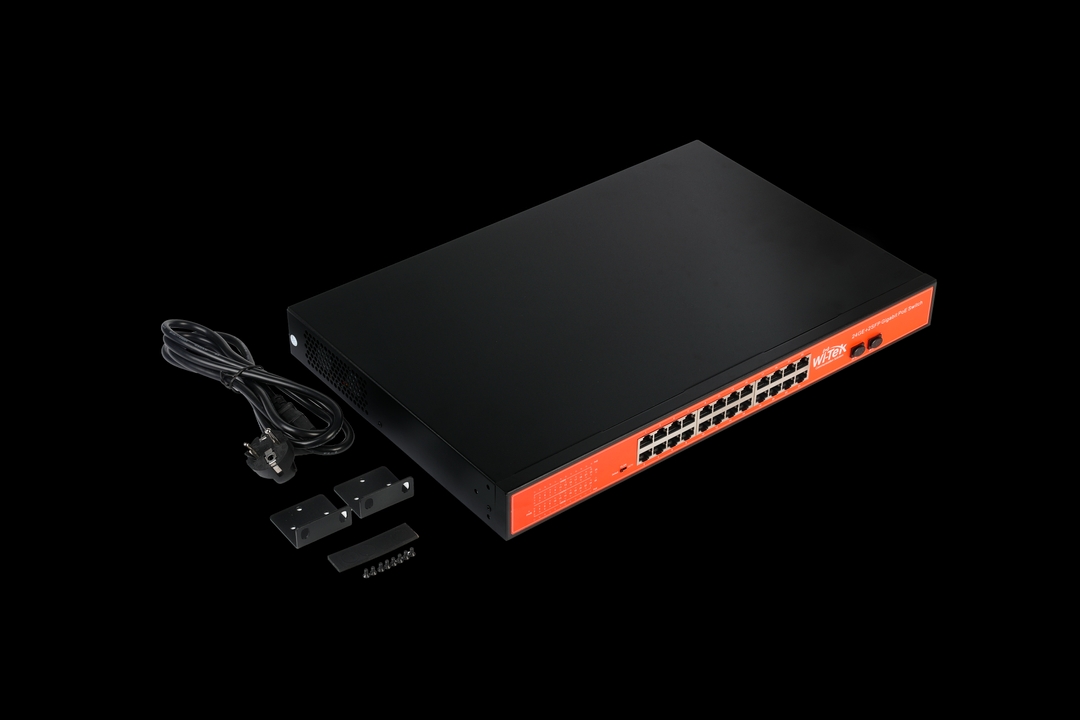 Wi-Tek - Switch 24 Ports PoE Gigabit 2 SFP Ports