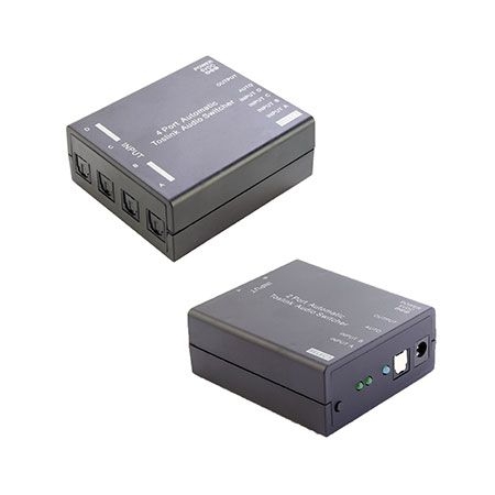 LIONBEAM - Toslink 4 Port Audio Auto Switcher