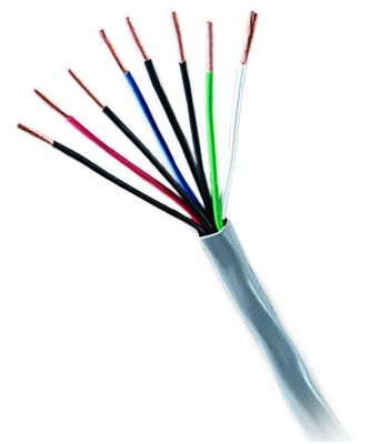 GENESIS CABLE - Cable 22/8 STR White 500' Pull Box