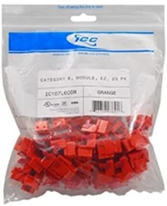 ICC - INSERT CAT 6 ORANGE 25 Pack EZ
