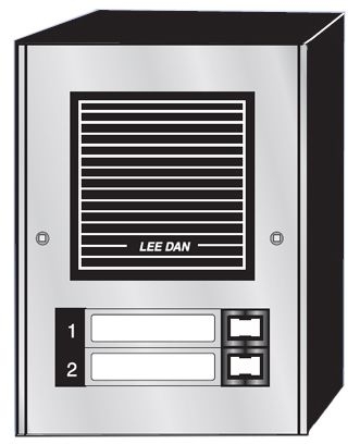 LEEDAN - Door Panel 2 Button Auminum Surface Moun
