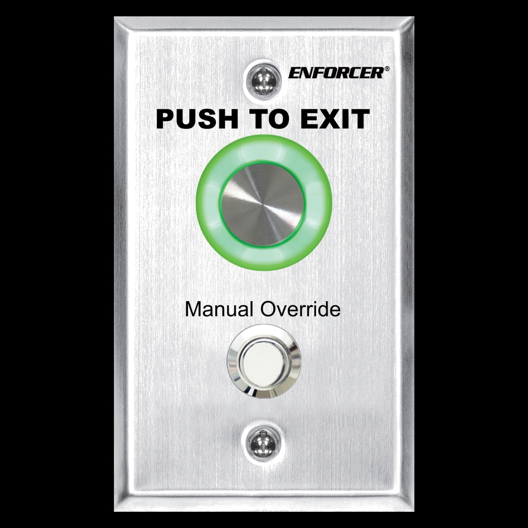 Seco Larm - Push-to-Exit Button W/Timer & Override button