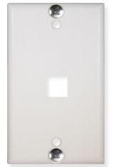 ICC - WALL PLATE FLUSH 1-PORT WHITE