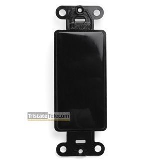 Leviton - Blank Decora Insert Black