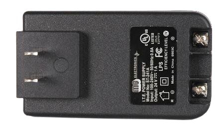 MG Electronics - Power Supply 24VDC 1000ma Plug In ScrewT