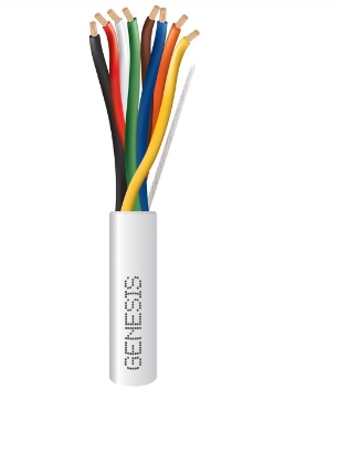 GENESIS CABLE - Cable 18/8 STR CMP 1000' Reel Gray