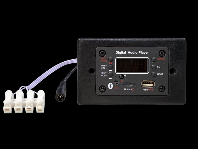 LIONBEAM Bluetooth In-Wall Audio Player With LCD Black 50W