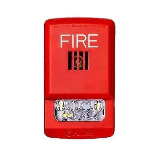 POTTER - PE-HS Series LED Horn Strobe, Wall Mount, Red