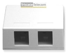 ICC - Surface Mount Keystone 2 Port White