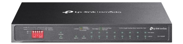 TP-LINK - Omada 10-Port Gigabit Unmanaged Desktop Switch with 8-Port PoE+