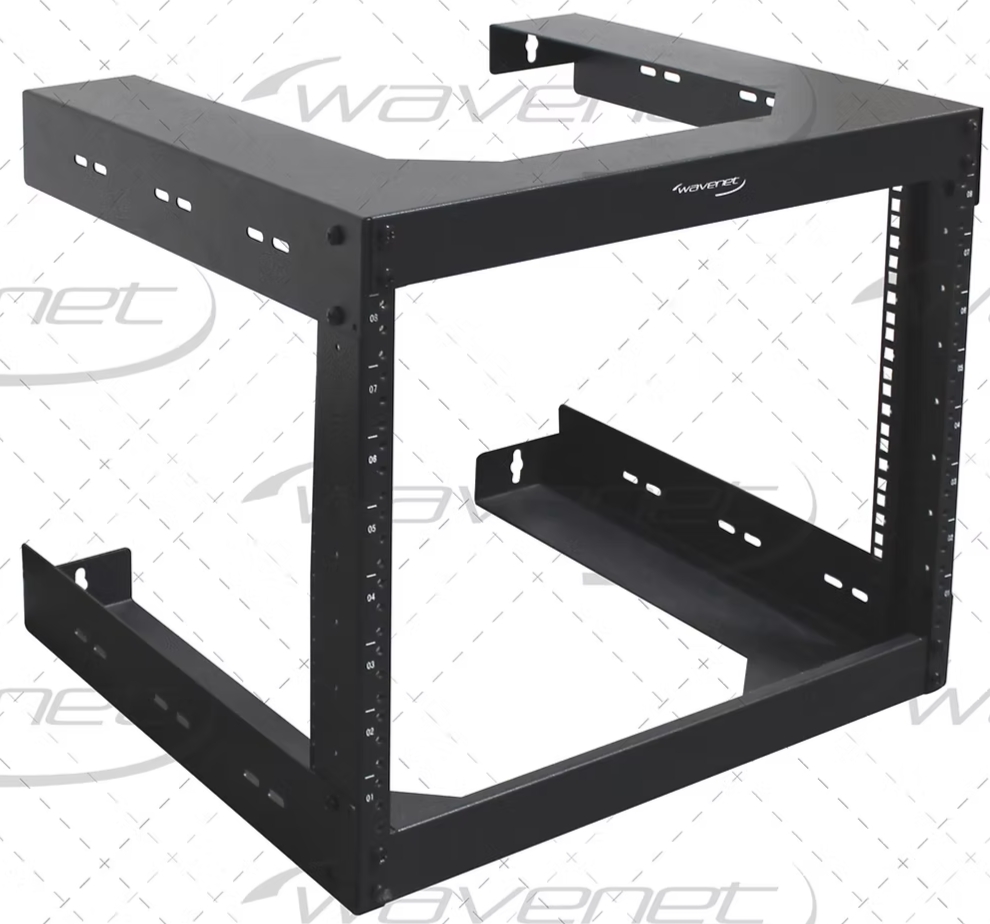 WAVENET - Open Frame Fixed Wall Rack 15U 18" Deep