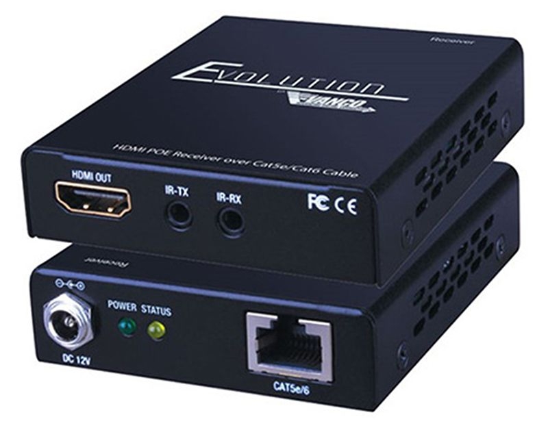 Vanco - Reciever HDMI Over Cat 5/6 165FT PoE