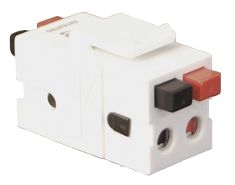 ICC - MODULE SPEAKER DUAL RONT/BACK BUTTON WH